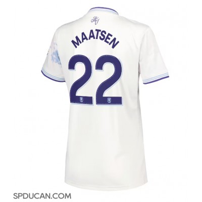 Zenski Nogometni Dres Aston Villa Ian Maatsen #22 Rezervni 2025-26 Kratak Rukav Zenski Nogometni Dres Aston Villa Ian Maatsen #22 Rezervni 2025-26 Kratak Rukav